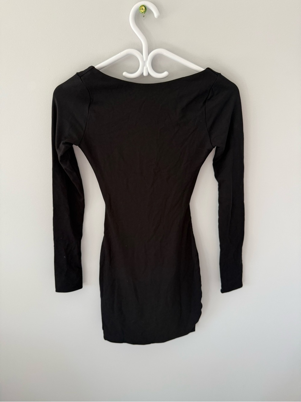 Oh Polly Black Long Sleeve Mini Dress